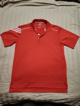 Adidas Climacool Golf Short Sleeve Salmon Size Small RN#88387 Double Stitch - £9.88 GBP