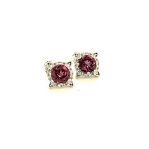 Natural Spinel Diamond Earrings 14k Y Gold 2.04 TCW Certified $3,950 211195 - £787.24 GBP