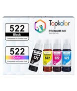 T522 522 Refill Ink Bottle Replacement For Epson Compatible 522 Ink Refi... - £25.13 GBP