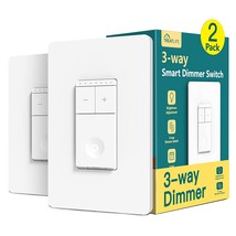 Treatlife 3 Way Smart Dimmer Switch 2 Pack, 2 Master Dimmer, No Hub Required. - £51.94 GBP