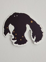 Sasquatch Like Creature with Stars Multicolor Sticker Decal Embellishment Cool - £1.83 GBP