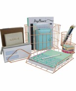 Sorbus Desk Organizer Set, Rose Gold 5-Piece Desk Accessories Set Contains - $61.67 CAD