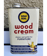 Vintage Gold Seal Company USA Wood Cream Furniture Cleaner Polish 95% Full - £39.18 GBP