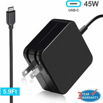 45W Type-C Ac Adapter Power Charger For Dell Chromebook 3100 3100 2 In 1 Laptop - £18.82 GBP