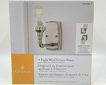 Portfolio FB17-109 Brushed Nickel 1-light Wall Sconce Fitter Light Lamp - $18.00