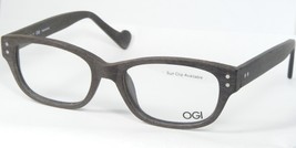 Ogi Innovation 7139 152 Brushed Brown Wood Eyeglasses Glasses 51-18-145mm Japan - £62.21 GBP