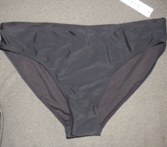 Nicole Miller Women&#39;s Plus 2X Black High Waist Bikini Swimsuit Bottom - £12.96 GBP