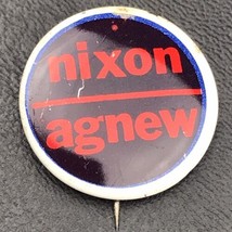 Nixon Agnew Black and Red Small Political Campaign Pin Button Pinback - £7.93 GBP