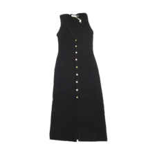 NWT Ramy Brook Simon in Black Sleeveless Ribbed Knit Midi Shirt Dress M - £76.45 GBP