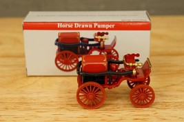 NOS Diecast Toy Readers Digest Horse Drawn Pumper Fire Truck Miniature Ornament - £8.69 GBP