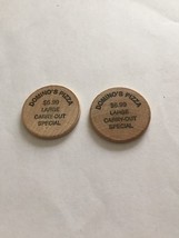 Dominos Pizza Free Pizza, 6 Ski towns in Colorado wooden token Vail Aspen - $5.00