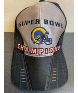 Vtg St. Louis Super Bowl 34 2000 Rams Baseball Cap Hat Puma LA Rams Black - $46.79