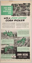 1951 Print Ad John Deere Tractors Pull Corn Pickers  Moline,Illinois - £15.55 GBP