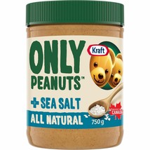 2 X Kraft Only Peanuts All Natural Peanut Butter with Sea Salt 750g Each - $30.00