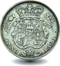 1821King George IV Silver Half Crown - $199.50