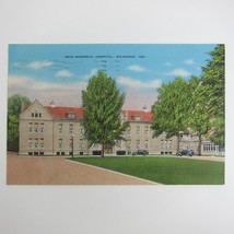 Richmond Indiana Linen Postcard Reid Memorial Hospital Vintage 1939 - £7.91 GBP