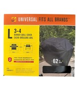 Char-Broil Burner Grill Cover Universal Large 62-in W x 42-in H Black Fi... - $39.33 CAD