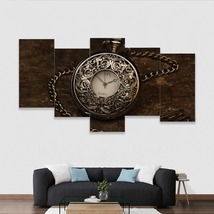 Multi-Piece 1 Image Vintage Pocket Watch Ready To Hang Wall Art Home Decor - £79.00 GBP