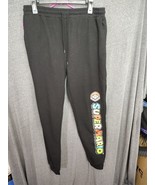 Nintendo Super Mario Licensed Sweat Pants Size Large Black - £15.10 GBP