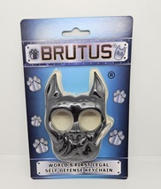 Brutus the Bull Dog Safety Keychain, Black image 2