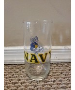 Vintage Navy Midshipmen Drinking Glass, 6&#39;&#39; Tall - $151.40 MXN