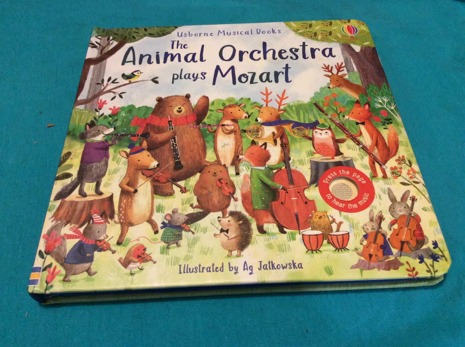 THE ANIMAL ORCHESTRA PLAYS MOZART by SAM TAPLIN - MUSICAL BOARD BOOK - F... - $18.79