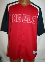 Los Angeles Angels Dynasty Button Up Baseball Jersey L Mlb La Red Men&#39;s - £30.96 GBP