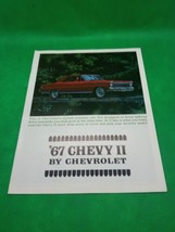 1967 Chevrolet Chevy II Nova Sales Brochure 67 Super Sport Fc3  - $15.91
