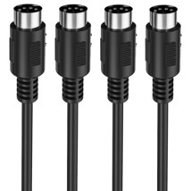 Mellbree 2-Pack 3-Feet Male To Male 5-Pin Midi Cable Is Suitable For Use With - £23.58 GBP