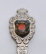 Collector Souvenir Spoon USA Hawaii Kauai The Garden Isle Hibiscus Emblem - $3.99