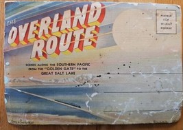 Southern Pacific Company The Overland Route D-3808 Postcard Set Linen Fold Out - £19.38 GBP