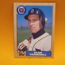 1987 Topps #687 Alan Trammell Detroit Tigers HOF Baseball Card - $1.39