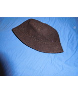 LADIES BROWN NINE WEST WOOL BLEND BEADED BUCKET HAT FALL WINTER - €12,16 EUR