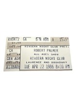 Robert Palmer Concert Ticket Stub The Riv Chicago April 22, 1986 Vintage - $8.00