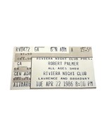 Robert Palmer Concert Ticket Stub The Riv Chicago April 22, 1986 Vintage - $8.00