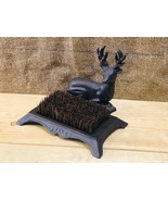 Cast Iron Boot Shoe Brush Mud Scraper Deer Mud Room Rustic Hunter Farm F... - $792.24 MXN