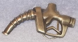 Vintage Indiana Metal Craft Gas Pump Nozzle Belt Buckle - £11.91 GBP