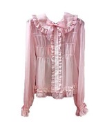 Baby The Stars Shine Bright Lame Stripe Chiffon Blouse Pink BTSSB Lolita... - $4,894.10 MXN