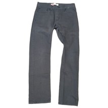 LEVI&#39;S 511 Mens Jeans Skinny Cotton Blend Gray Color Slim Fit Size 29W×29L 18Reg - £10.44 GBP