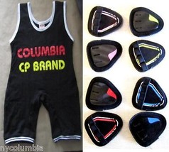 Cp Columbia Brand New Wrestling Power Lifting Singlets Free Grip Pads Cp Made - £25.64 GBP+