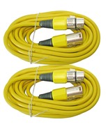 2 25 Ft Foot 3 Pin Male To Female Xlr Mic Microphone Extension Cable Cor... - £30.01 GBP
