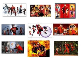 Disney Incredibles Stickers, Birthday Party Favors, Labels, Decals, Crafts   - £9.43 GBP