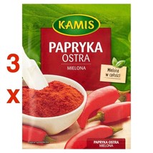 Kamis SPICY PAPRIKA spice powder PACK of 3 Made In Europe FREE SHIPPING - £7.00 GBP