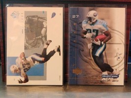 2001 Upper Deck SP Authentic &amp; Ovation 2 Card Lot Eddie George #86  Titans HOF - £0.78 GBP