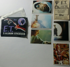 10 packs Topps E.T. Stickers, 5 per pack, 1982, Italy - £3.87 GBP