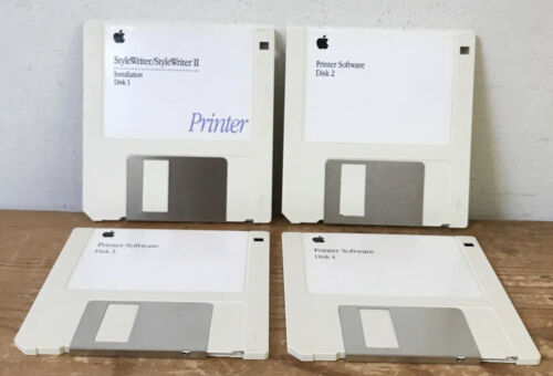 Set Lot 4 Vtg 1983-1993 StyleWriter Installation Printer Software Floppy... - $1,000.00