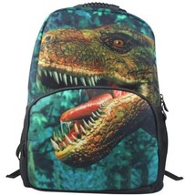 Animal Face 3D Dinosaur Backpack 3D Deep Stereographic Felt Fabric - £29.26 GBP