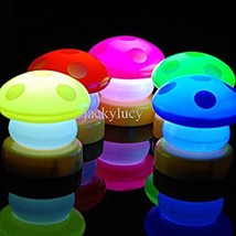 Pack of 4 LED Mini Mushroom Night Light Lamp Mixed Color - $12.77