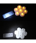 Backto20s Flameless LED Tealight Candles with Wireless Remote Control 8-... - £11.66 GBP