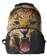Animal Face 3D Animals Leopard Backpack 3D Deep Stereographic Felt Fabric - £23.72 GBP